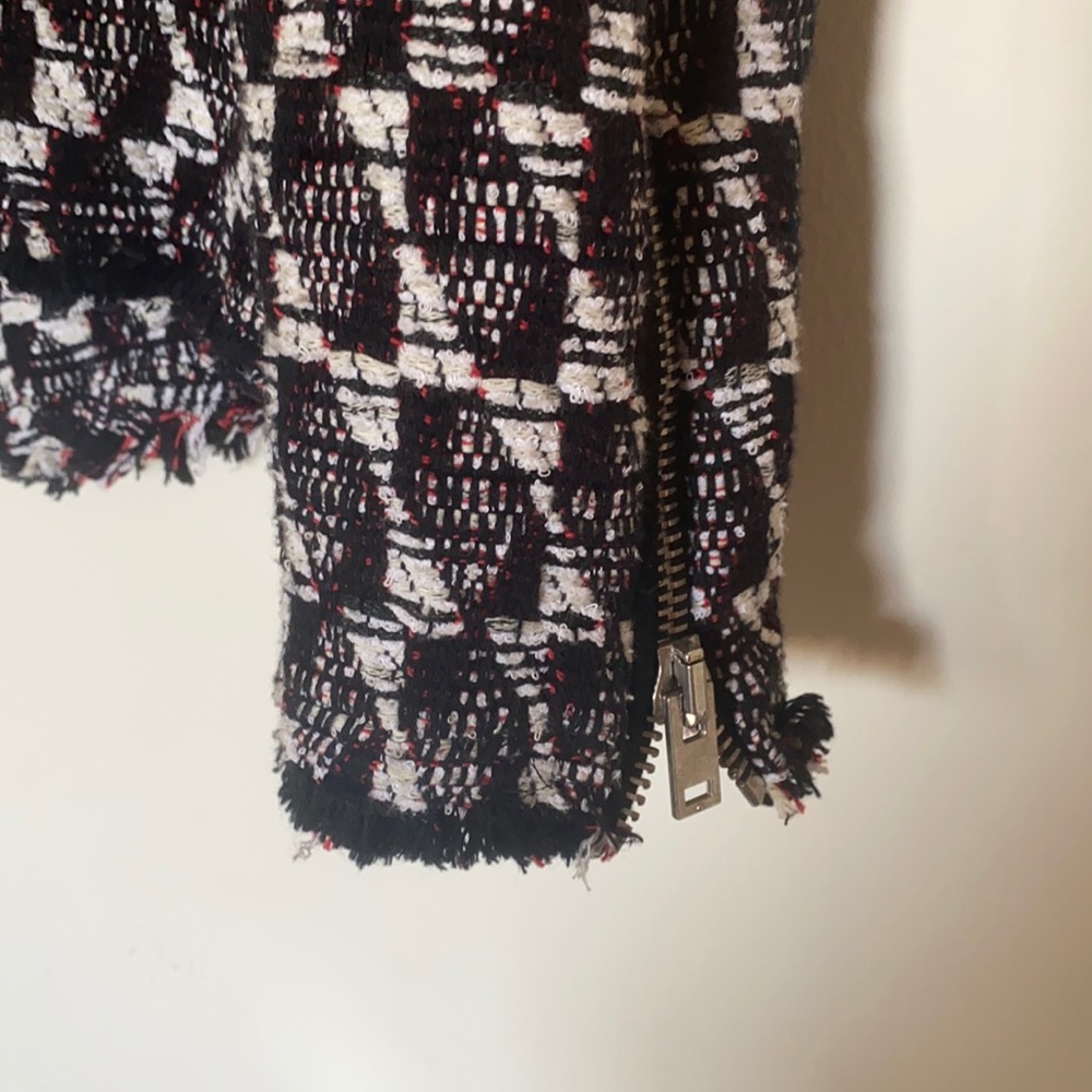 IRO ‘Kamber’ Tweed leather trim Jacket - Picture 7 of 7